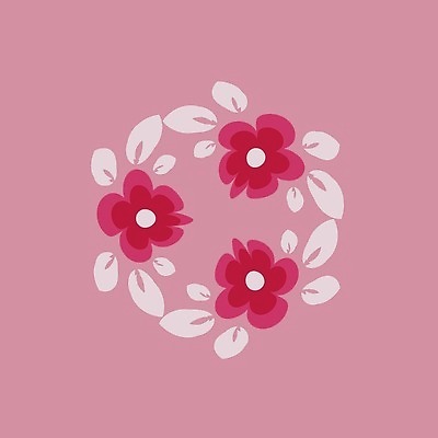 EPS 해외이미지 식물 디자인 꽃 백그라운드 일러스트 프레임 내부 책 공책 타일 정사각형 손수건 엘리먼트 항목 해외202309 해외일러스트 도형 문구용품 파일형식 벡터