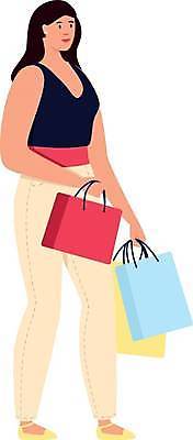 EPS 해외이미지 라이프스타일 여자 행복 가방 일러스트 선물 웃음 사람 성인 쇼핑 뷰티 유행 세일 상점 희망 기쁨 흰색 도시 재산 고급 우아함 구매 고객 소매 적재 부티크 쇼퍼홀릭 스타일 해외202309 해외일러스트 잡화 감정 컬러 컨셉 표정 생활 금융 파일형식 벡터