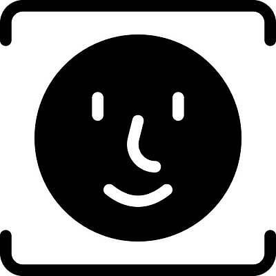 EPS 해외이미지 디자인 얼굴 일러스트 미소 안전 사람 머리 자료 정보 보호 심볼 확인 신분 시스템 센서 스캐너 신분증 탐지 벡터 해외202309 해외일러스트 컨셉 표정 신체부위 증명서 파일형식