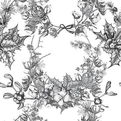 EPS 해외이미지 열매 리본 크리스마스 겨울 일러스트 사람없음 나뭇가지 풀잎 목화솜 해외202309 해외일러스트 나무 식물 계절 기념일 잎 풀_식물 솜 파일형식 벡터