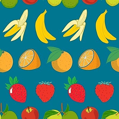 EPS 해외이미지 계절 음식 컬러 백그라운드 패턴 오렌지 과일 일러스트 재료 포장 자연 벽지 딸기 귤 바나나 건강 장식 빨간색 초록색 농작물 컬러풀 노란색 주방 수확 신선 달콤 맛 사과 만화 수집 유기농 질감 파란배경 복숭아 내추럴 숙성 채식주의자 포장소품 벡터 반복 해외202309 해외일러스트 웰빙 컨셉 무늬 농업 파란색 오브젝트 생태계 채식 포장재료 파일형식