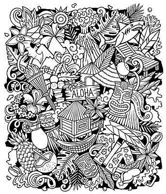 EPS 해외이미지 라이프스타일 디자인 꽃 포스터 문화 음료 섬 여행 과일 라인일러스트 일러스트 자연 휴가 야외 수중 미국 바 서핑 낙서 만화 스케치 오브젝트 화산 하와이 엽서 윤곽 지역 방갈로 구성 다도해 이국적 파라다이스 하와이인 히비스커스 알로하 해외202309 해외일러스트 외국인 식물 바다 북아메리카 숙소 산 미술 생활 수상스포츠 인사 편지 생태계 파일형식 벡터