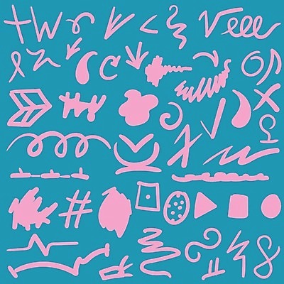 EPS 해외이미지 모양 도형 디자인 분홍색 곡선 일러스트 종류 사람없음 다양 낙서 스케치 손그림 루트 해시태그 해외202309 해외일러스트 선 컬러 다수 미술 특수문자 파일형식 벡터