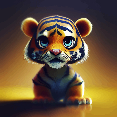 JPG 해외이미지 동물캐릭터 일러스트 사람없음 반려동물 호랑이 만화 해외202309 해외일러스트 일러캐릭터 동물 캐릭터 포유류 파일형식