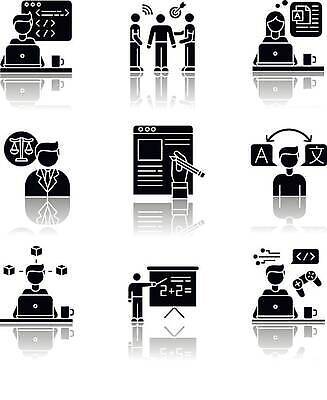 EPS 해외이미지 클립아트 디자인 실루엣 컨셉 일러스트 노동자 거리 그림자 경사 그래픽 세트 픽토그램 반사 3D 검은색 웹 게임 플랫 어플리케이션 떨어짐 수집 가득함 심볼 팩 개발 경영 고립 고체 과외 상형문자 소프트웨어 엘리먼트 지원 프리랜서 항목 벡터 브랜딩 해외202309 해외일러스트 직업 문자 컬러 인터넷 비즈니스 놀이 수업 촬영기법 학습 화장품 디지털합성 파일형식 교육 뷰티