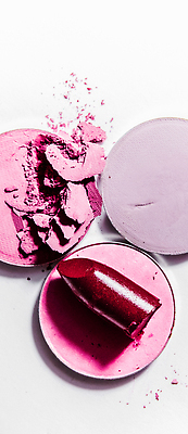 포토 JPG 해외이미지 분홍색 백그라운드 사람없음 뷰티 화장품 손상 립스틱 가루 질감 아이섀도 해외202309 해외포토 컬러 컨셉 파일형식