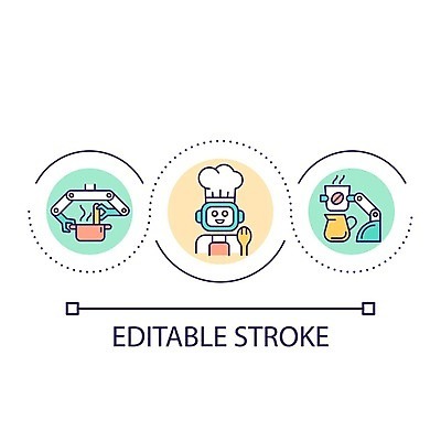 EPS 해외이미지 편집 선 음식 컬러 컨셉 일러스트 추상 요리 미술 그래픽 가로 픽토그램 디지털 주방 요리사 식사 저녁식사 웹 기계 인포그래픽 장비 원형 플랫 아침식사 심볼 로봇 준비 그림 전자 윤곽 혁명 복잡 얇은 인공 자동화 지능 타격 벡터 해외202309 해외일러스트 도형 직업 무늬 인터넷 모션 문화예술 파일형식