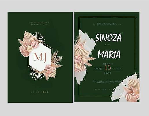 EPS 해외이미지 템플릿 커플 결혼 일러스트 신혼부부 기념 사랑 낭만 고급 해외202309 해외일러스트 부부 감정 컨셉 관계 이벤트 신혼 파일형식 벡터