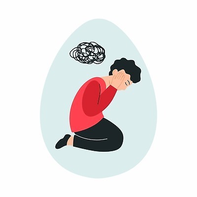 EPS 해외이미지 캐릭터 디자인 감정 어린이 일러스트 스트레스 건강 사람 그래픽 환자 플랫 무서움 만화 문제 영웅 우울증 벡터 자폐증 해외202309 해외일러스트 일러캐릭터 의학 질병 장애 정신질환 파일형식