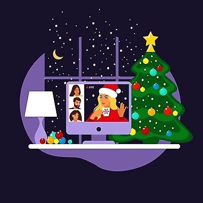 EPS 해외이미지 행복 컨셉 크리스마스 인터넷 일러스트 통신 회의 휴가 새해 거리 주택 기념 함께함 사람 이벤트 친구 노트북 컴퓨터 산타클로스 파티 디지털 스크린 모니터 웹 축하 인사 네트워크 그룹 플랫 샴페인 만화 연도 부름 멀리 온라인 동영상 고립 소셜 가상 벡터 해외202309 해외일러스트 기념일 감정 비즈니스 관계 모션 주류 건물 전자제품 예절 파일형식