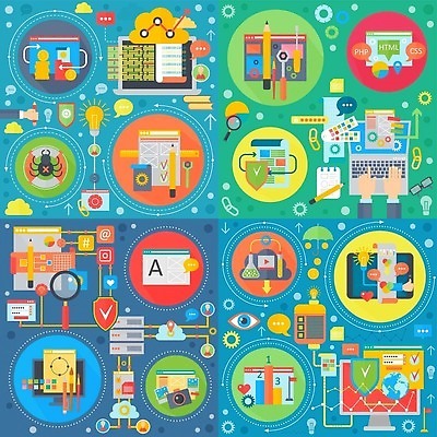 EPS 해외이미지 손 디자인 일러스트 공장 기술 신체부위 세트 기계 플랫 SEO 엘리먼트 해외202309 해외일러스트 공업 정보기술 사람 파일형식 벡터