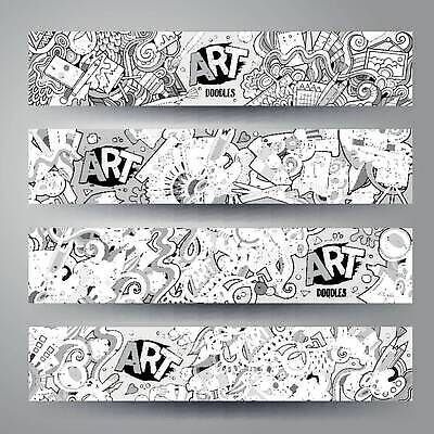 EPS 해외이미지 템플릿 직업 디자인 배너 종이 액자 컨셉 패턴 라인일러스트 일러스트 비즈니스 자연 추상 아이디어 취미 그래픽 장식 연필 펜 페인트 도구 붓 업무 신용카드 팔레트 낙서 기름 만화 앨범 심볼 사인 그림 예술가 캔버스 페인트붓 화가 손그림 튜브 브랜딩 국경 해외202309 해외일러스트 음식 무늬 학용품 금융 필기구 작업 생태계 파일형식 벡터