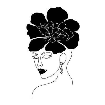 EPS 해외이미지 모델 1 디자인 여자 꽃잎 꽃 행복 얼굴 선 백그라운드 컨셉 꽃무늬 일러스트 미술 미소 사람 성인 그래픽 뷰티 유행 스케치 문신 심볼 입술 사인 그림 고립 엘리먼트 작약 스타일 벡터 반복 미니멀리스트 해외202309 해외일러스트 식물 감정 무늬 문화예술 표정 신체부위 파일형식