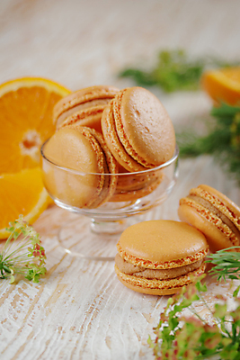 포토 JPG 해외이미지 접시 꽃 오렌지 사람없음 주황색 달콤 마카롱 나무배경 해외202309 해외포토 식물 식기 컬러 백그라운드 과일 디저트 맛 파일형식