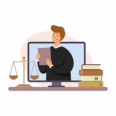 EPS 해외이미지 직업 배너 인터넷 일러스트 회사 비즈니스 통신 회의 대화 사람 노트북 컴퓨터 스크린 어플리케이션 연결 종업원 고객 서비스 법 법관 멀리 영웅 온라인 변호사 소통 경영 영상통화 조언 지원 헬프 벡터 해외202309 해외일러스트 컨셉 말하기 전자제품 도움 법률가 통화 파일형식