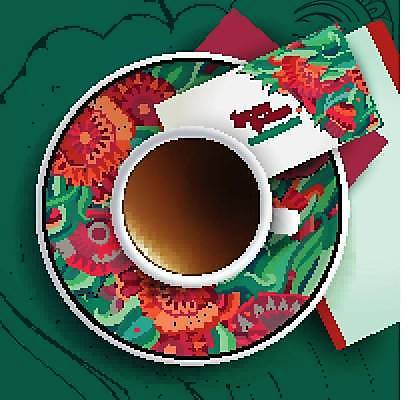 EPS 해외이미지 접시 디자인 꽃 커피 음료 백그라운드 컨셉 잎 꽃무늬 패턴 일러스트 자연 명함 추상 아이디어 프레임 미술 그래픽 장식 컵 여름 뷰티 유행 봄 카페 머그컵 도자기 원형 신용카드 화려 사발 차 낙서 인도인 오브젝트 손그림 에스프레소 만다라 백자 사방 핸드메이드 벡터 국경 해외202309 해외일러스트 도형 외국인 식물 식기 계절 무늬 문화예술 동양인 금융 상점 사기그릇 생태계 파일형식