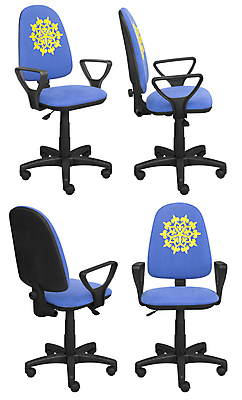 포토 JPG 해외이미지 무늬 의자 앉기 사람없음 파란색 사무실 여러개 오브젝트 해외202309 해외포토 컬러 가구 다수 비즈니스 모션 파일형식