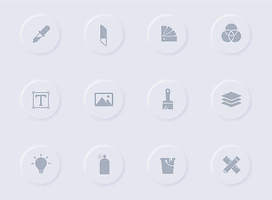 EPS 해외이미지 디자인 종이 곡선 일러스트 전구 가이드 표시 아이디어 실내 그림자 미술 타이포그라피 그래픽 빛 픽토그램 알약 연필 펜 모니터 웹 페인트 회색 원형 팔레트 변화 인쇄 디자이너 심볼 사인 그림 지우개 눈금 롤러 페인트붓 고무 타입 UI 벡터 해외202309 해외일러스트 도형 직업 문자 선 컬러 컨셉 인터넷 문화예술 학용품 내부 컴퓨터 필기구 약 붓 파일형식