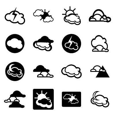 EPS 해외이미지 모양 구름 디자인 인터넷 일러스트 하늘 날씨 파란색 빛 컴퓨터 세트 자료 웹 흰색 네트워크 연결 수집 심볼 사인 나눔 흐림 고립 엘리먼트 벡터 해외202309 해외일러스트 자연요소 컬러 전자제품 파일형식