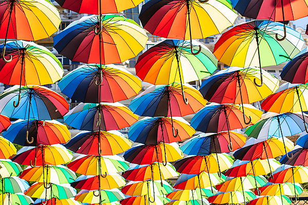 포토 JPG 해외이미지 백그라운드 우산 사람없음 야외 장식 컬러풀 여러개 일렬 해외202309 해외포토 컬러 다수 파일형식