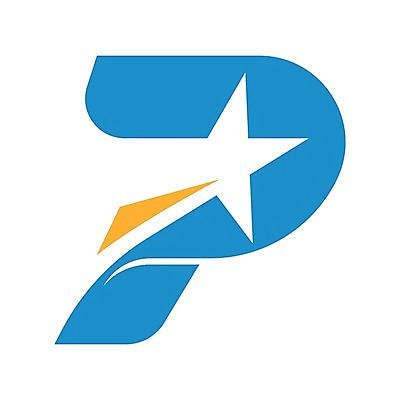 EPS 해외이미지 알파벳 별 선 일러스트 회사 비즈니스 타이포그라피 컬러풀 라벨 P 편지 신분 심플 브랜딩 모노그램 해외202309 해외일러스트 자연요소 문자 영어 컬러 프레임 파일형식 벡터