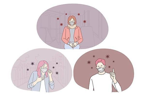 EPS 해외이미지 캐릭터 컨셉 일러스트 텍스트 건강 경고 가면 안전 사람 약 펼침 열 호흡기관 바이러스 보호 질병 위험 공격 만화 심볼 예방 감염 박테리아 경보 그만 돌봄 백신 인플루엔자 전염병 코로나바이러스 해외202309 해외일러스트 일러캐릭터 의학 모션 장기 파일형식 벡터 신체