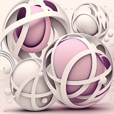 JPG 해외이미지 디자인 예술 선 일러스트 추상 미래 사람없음 흰색 원형 화려 입체 연보라색 기하학 파스텔톤 해외202309 해외일러스트 도형 컬러 컨셉 무늬 보라색 파일형식