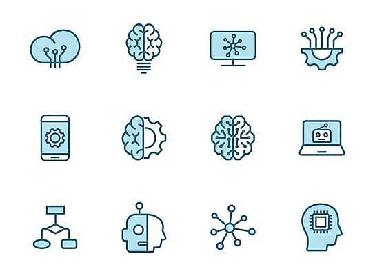 EPS 해외이미지 편집 디자인 선 과학 컨셉 일러스트 기술 사람 파란색 노트북 컴퓨터 픽토그램 머리 디지털 웹 기계 마음 네트워크 운전사 스마트 심볼 로봇 뇌 윤곽 시스템 혁명 UI 고립 인공 지능 벡터 해외202309 해외일러스트 직업 컬러 인터넷 신체부위 전자제품 파일형식