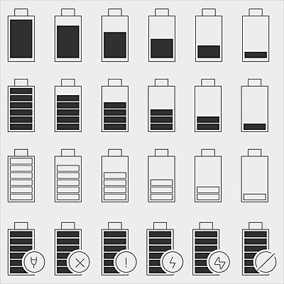 EPS 해외이미지 디자인 산업 일러스트 모바일 세포 미술 전자제품 스마트폰 세트 검은색 힘 장비 에너지 화물 지시 번개 플러스 가득함 심볼 오브젝트 사인 연료 세대 충전 고립 베터리 신맛 요금 용량 인터페이스 전압 충전기 공급 벡터 비어있는 해외202309 해외일러스트 기호 컬러 모션 날씨 문화예술 핸드폰 스마트기기 기계 운송업 맛 파일형식