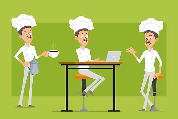 EPS 해외이미지 캐릭터 그릇 접시 남자 행복 얼굴 커피 음식 포즈 유니폼 일러스트 호텔 주전자 휴식 말하기 요리 서기 소년 컵 노트북 세트 주방 식당 요리사 분노 표현 신선 바 뜨거움 플랫 냄비 만화 사인 애니메이션 온라인 고립 제빵사 스타일 벡터 해외202309 해외일러스트 일러캐릭터 직업 식기 옷 감정 음료 어린이 컨셉 모션 숙소 주방용품 사람 신체부위 전자제품 상점 솥 파일형식