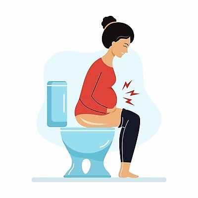 EPS 해외이미지 캐릭터 디자인 일러스트 건강 사람 앉기 그래픽 치료 약 임신 고통 환자 문제 영웅 변기통 증상 벡터 해외202309 해외일러스트 일러캐릭터 감정 의학 모션 파일형식