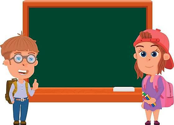 EPS 해외이미지 캐릭터 학생 교육 어린이 일러스트 교실 학교 수업 실내 말하기 서기 사람 학습 스터디 교육자 칠판 방 만화 분필 예시 초보 벡터 해외202309 해외일러스트 일러캐릭터 직업 모션 내부 초크 파일형식