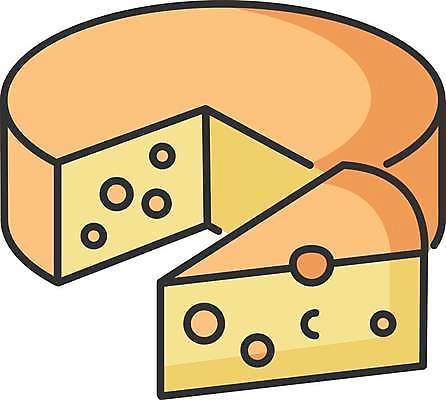 EPS 해외이미지 조각 일러스트 치즈 사람없음 해외202309 해외일러스트 유제품 파일형식 벡터