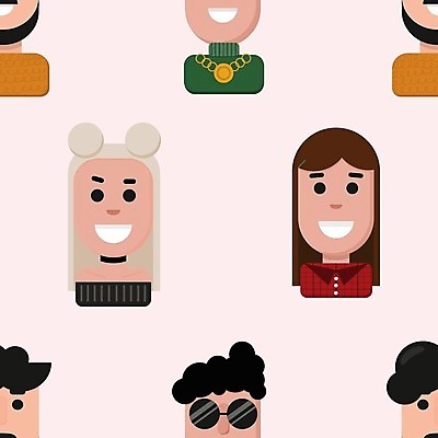 EPS 해외이미지 캐릭터 학생 디자인 여자 남자 실루엣 얼굴 백그라운드 컨셉 패턴 일러스트 비즈니스 가족 벽지 사람 성인 컬러풀 유행 사회 그룹 플랫 군중 인쇄 피부 커뮤니티 다민족 옛날 항의 힙스터 벡터 해외202309 해외일러스트 일러캐릭터 패션 컬러 무늬 관계 촬영기법 신체부위 공동체 파일형식