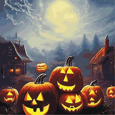 EPS 해외이미지 일러스트 호박 주택 사람없음 할로윈 야간 잭오랜턴 해외202309 해외일러스트 자연요소 채소 건물 파일형식 벡터
