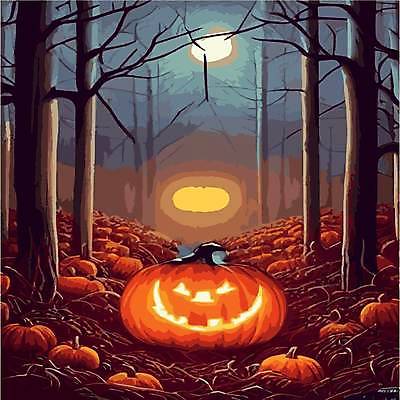 EPS 해외이미지 나무 일러스트 호박 사람없음 어둠 할로윈 야간 잭오랜턴 해외202309 해외일러스트 자연요소 식물 채소 파일형식 벡터