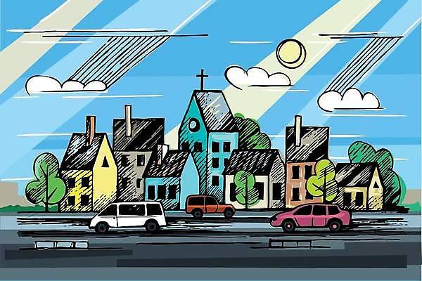 EPS 해외이미지 구름 외관 실루엣 유럽 산업 도로 길 선 여행 일러스트 비즈니스 건축양식 창문 자동차 지붕 거리 주택 파노라마 풍경 야외 건물 그래픽 도시풍경 교회 탑 도시 만화 스케치 그림 엽서 손그림 타운 스카이라인 방법 벡터 해외202309 해외일러스트 자연요소 건축물 건축 나라 육상교통 종교건축 교통시설 촬영기법 미술 편지 파일형식