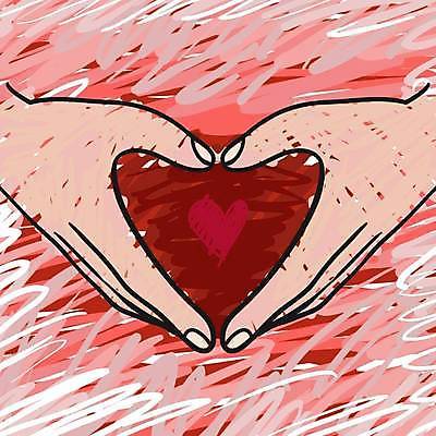 EPS 해외이미지 모양 손 여자 분홍색 백그라운드 컨셉 일러스트 손가락 발렌타인데이 건강 사랑 사람 빨간색 뷰티 낭만 흰색 스케치 심볼 사인 서식 돌봄 벡터 해외202309 해외일러스트 감정 컬러 모션 데이이벤트 미술 신체부위 파일형식