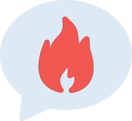 EPS 해외이미지 템플릿 디자인 컨셉 인터넷 일러스트 회사 비즈니스 통신 불 불꽃 말하기 대화 그래픽 거품 뜨거움 메시지 심볼 서비스 소셜 스팸 채팅 벡터 포럼 해외202309 해외일러스트 자연요소 모션 토론 파일형식