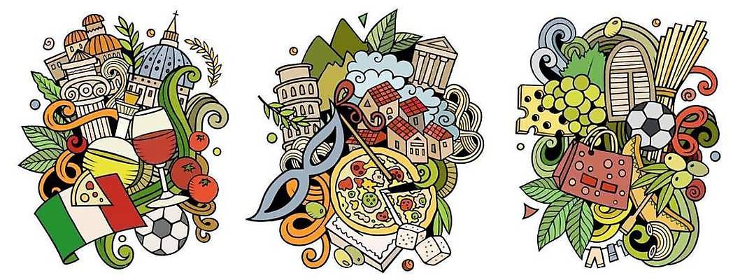 EPS 해외이미지 클립아트 전통 디자인 배너 유럽 문화 여행 일러스트 건축양식 자연 휴가 파스타 풍경 야외 장식 세트 컬러풀 이탈리아 골동품 깃발 기둥 도시 역사 재산 낙서 로마 만화 오브젝트 보따리 콜로세움 타운 랜드마크 바실리카 파멸 해외202309 해외일러스트 건축 나라 컬러 컨셉 서양음식 금융 생태계 파일형식 벡터 소멸 음식 경제