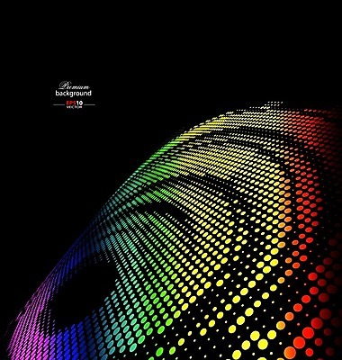 EPS 해외이미지 템플릿 디자인 백그라운드 곡선 일러스트 추상 사람없음 그래픽 빛 컬러풀 디지털 블러 해외202004 해외일러스트 선 컬러 무늬 파일형식 벡터