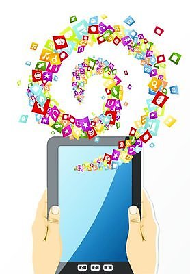 EPS 해외이미지 손 일러스트 모바일 들기 신체부위 태블릿 어플리케이션 온라인 소셜미디어 해외202004 해외일러스트 모션 사람 전자제품 스마트기기 파일형식 벡터