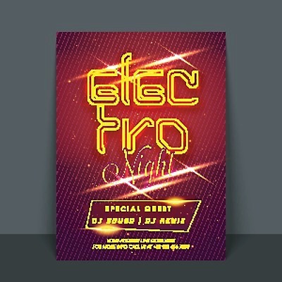 EPS 해외이미지 템플릿 배너 포스터 음악 리플렛 일러스트 이벤트 빛 파티 축제 콘서트 축하 춤 DJ 디스코 기회 쇼 광택 뮤지컬 유흥 해외202004 해외일러스트 컨셉 문화예술 공연 파일형식 벡터