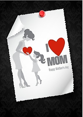 EPS 해외이미지 여자 행복 어린이 일러스트 가족 사랑 성인 두명 하트 축하 아기 여자만 어머니의날 해외202004 해외일러스트 모양 기념일 감정 컨셉 관계 사람 미국문화 파일형식 벡터