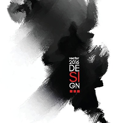 EPS 해외이미지 백그라운드 일러스트 수묵화 미술 타이포그라피 사람없음 검은색 먹 번짐 국경 해외202004 해외일러스트 문자 컬러 서예 문화예술 파일형식 벡터 효과