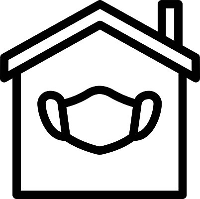 EPS 해외이미지 디자인 백그라운드 컨셉 일러스트 가족 주택 함께함 건강 가면 안전 사람 바이러스 보호 질병 심볼 사인 고립 소셜 벡터 코로나바이러스 락다운 해외202309 해외일러스트 의학 관계 건물 파일형식