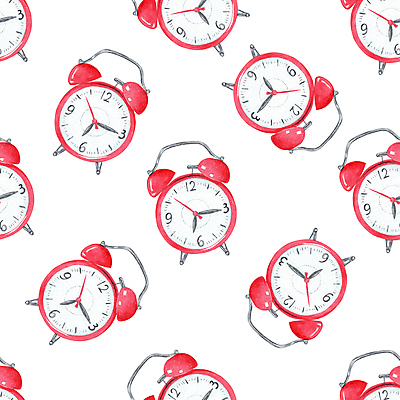 JPG 해외이미지 시계 패턴 일러스트 사람없음 자명종 손그림 해외202309 해외일러스트 무늬 알람 파일형식