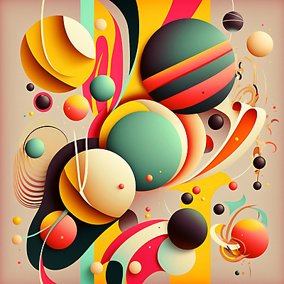 JPG 해외이미지 디자인 예술 선 일러스트 추상 미래 사람없음 컬러풀 원형 화려 입체 기하학 해외202309 해외일러스트 도형 컬러 컨셉 무늬 파일형식