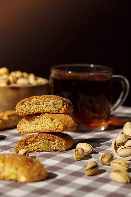 포토 JPG 해외이미지 단면 잔 사람없음 쌓기 쿠키 체크무늬 나무그릇 피스타치오 홈메이드 비스코티 비건 해외202309 해외포토 그릇 식기 빵 무늬 모션 디저트 목재 견과류 만들기 채식주의자 파일형식