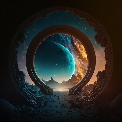 JPG 해외이미지 일러스트 사람없음 빛 판타지 우주 구멍 터널 신비 질감 공상 환상 SF 해외202309 해외일러스트 길 컨셉 상상 파일형식